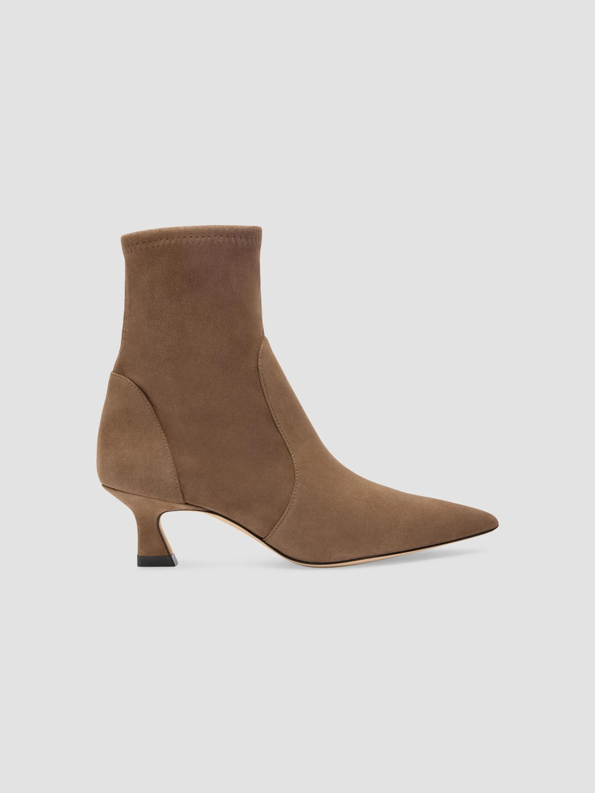 Women's Vinnie 50MM Suede Boots - Weathered Taupe - 1
