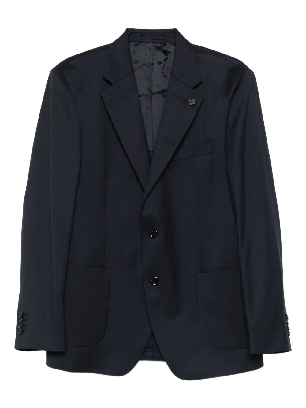 virigin wool single-breasted blazer - 1