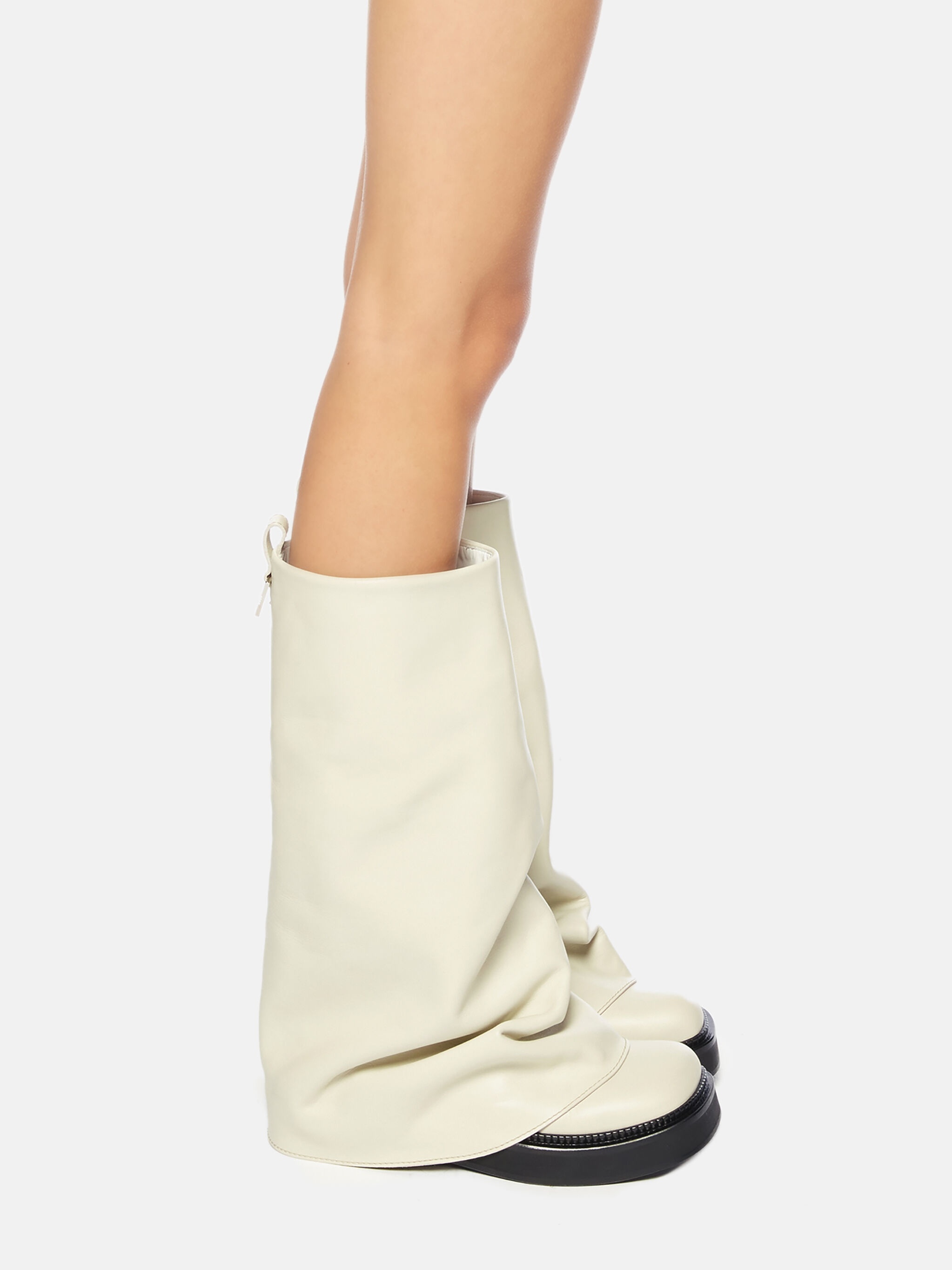 ''ROBIN'' IVORY COMBAT BOOT - 2