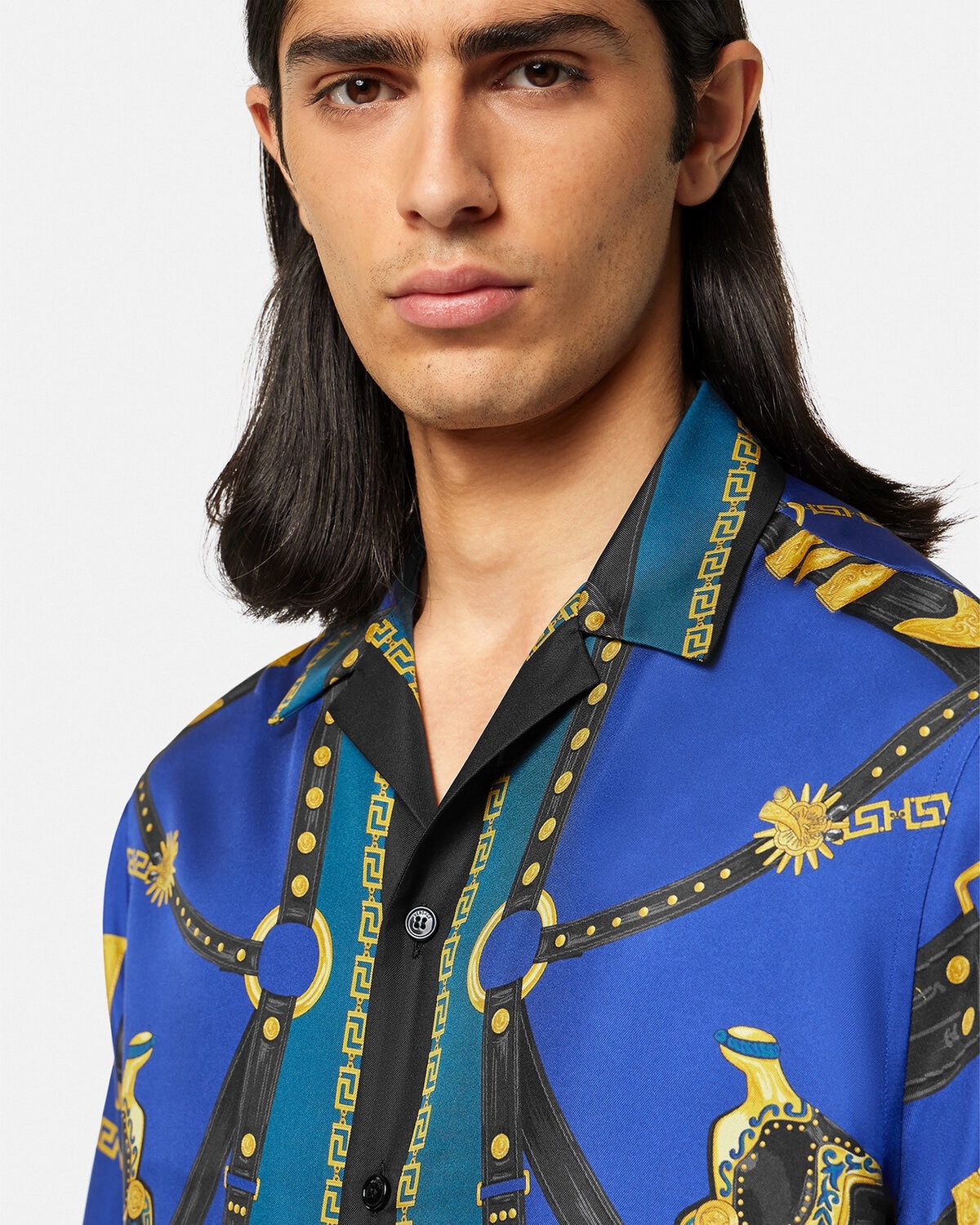 Medusa Saddle Silk Shirt - 5