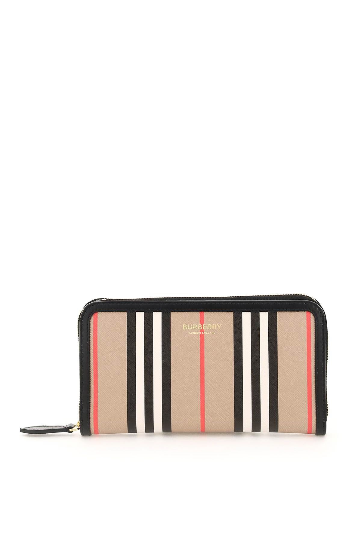 ELMORE ICON STRIPE ZIP AROUND WALLET - 1