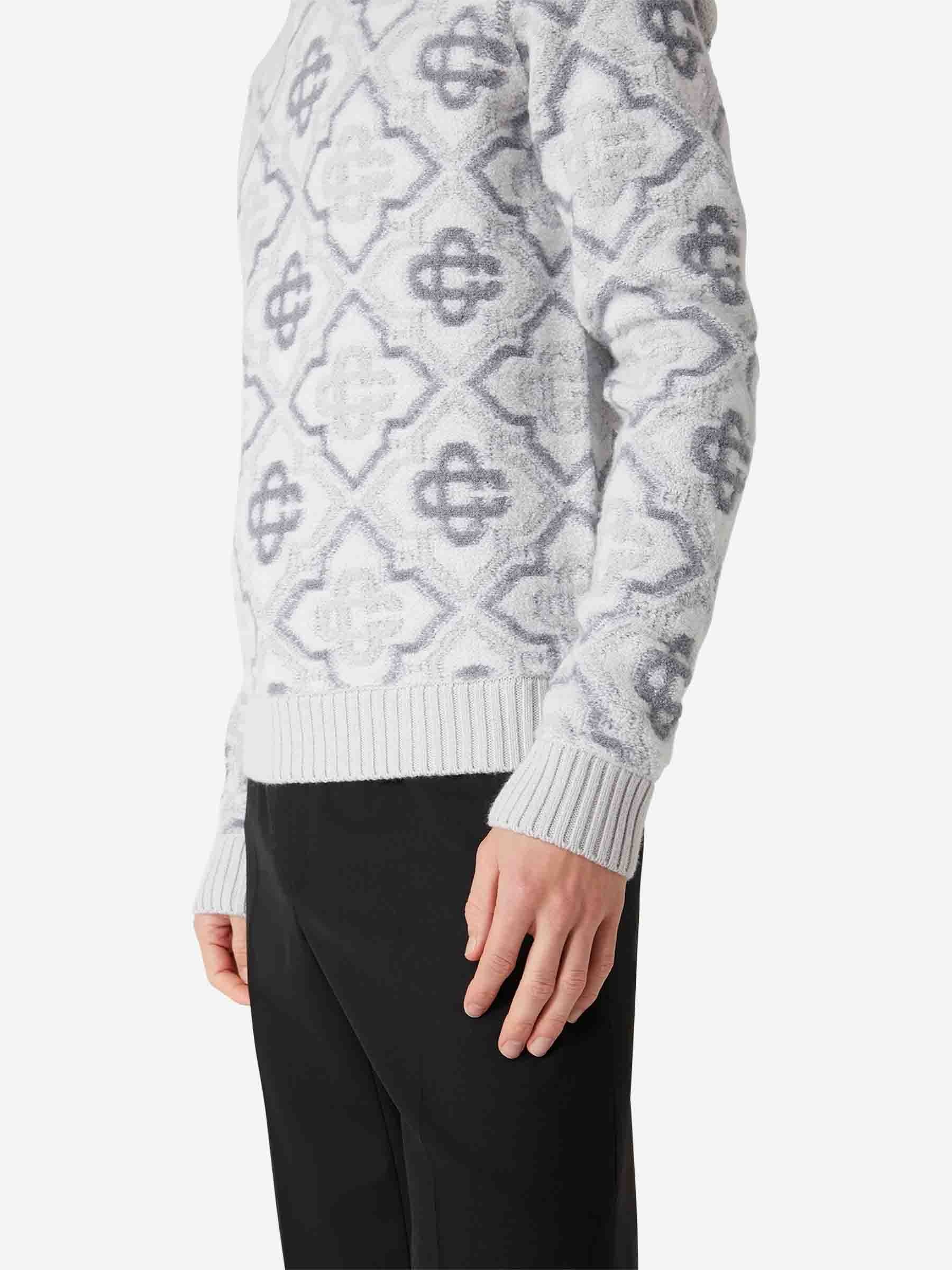 MONOGRAM KNIT SWEATER - 4