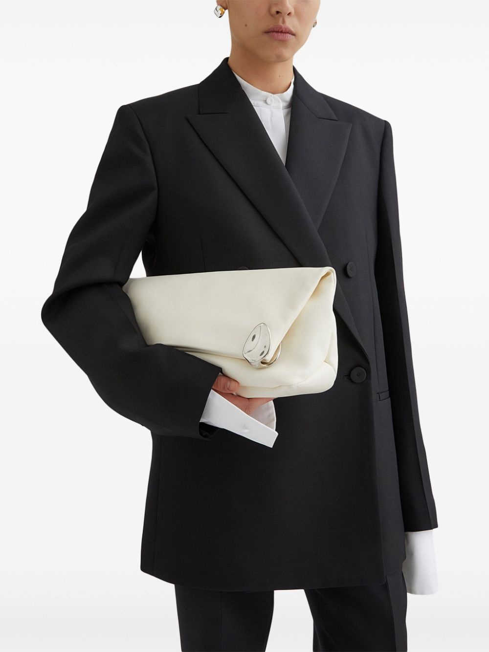 gemstone-embellished zipped clutch bag - 2