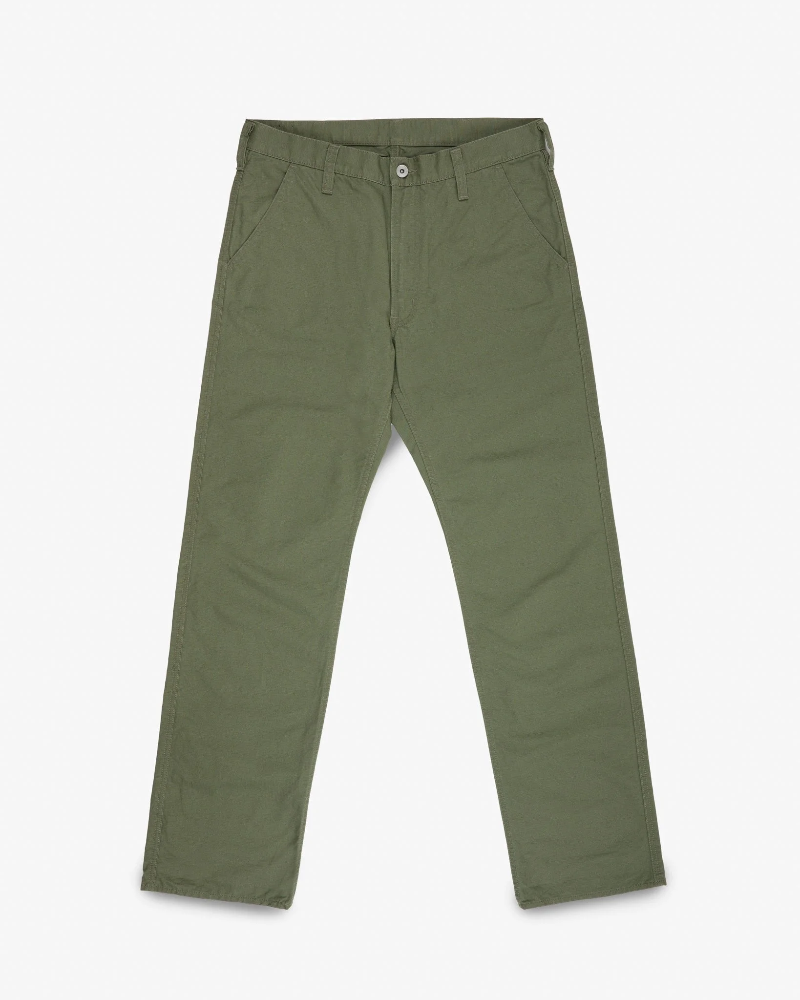 IH-746-GRN 8OZ RIPSTOP WIDE WORK PANTS - ARMY GREEN - 1