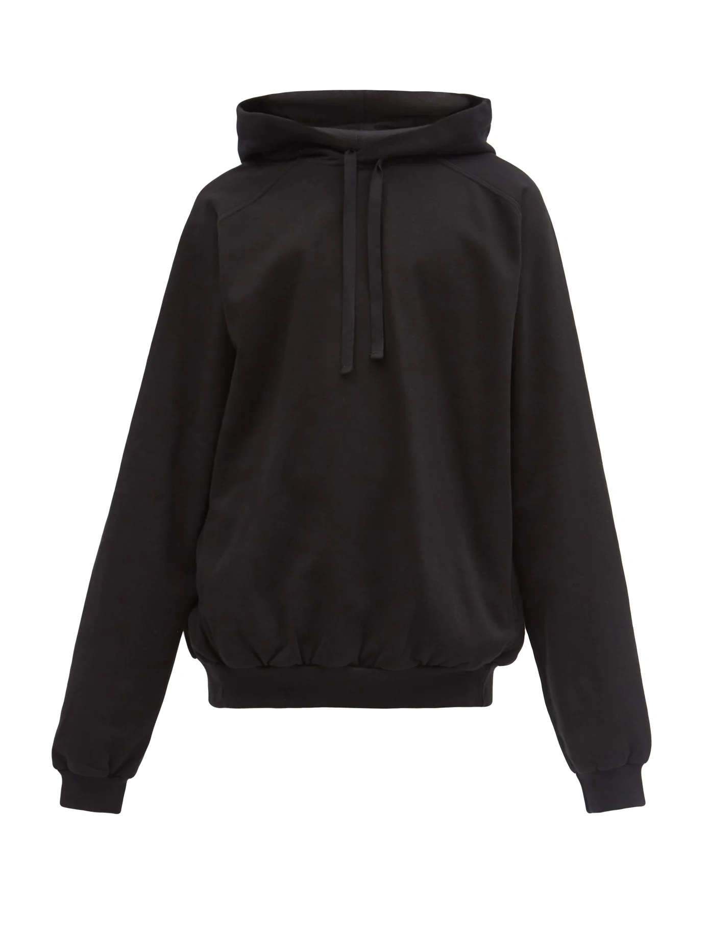 Logo-embroidered cotton-jersey hooded sweatshirt - 1