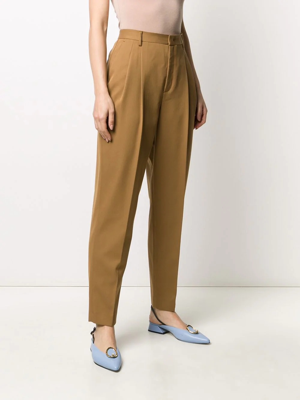 high-rise tapered trousers - 3