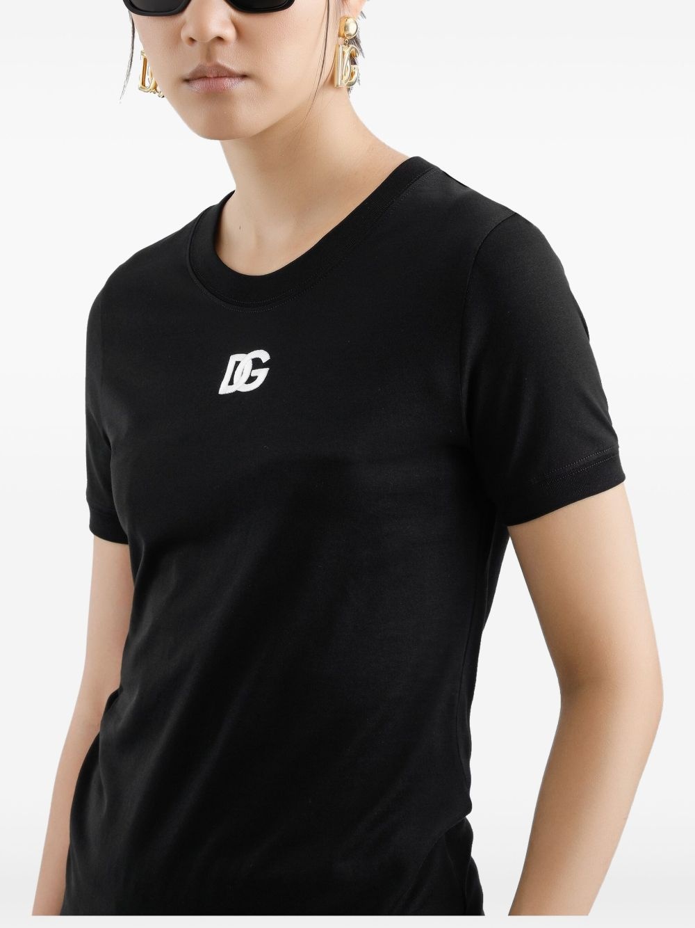 DG logo-embroidered jersey T-shirt - 5