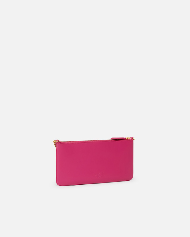PINKO HORIZONTAL FLAT BAG IN LEATHER outlook