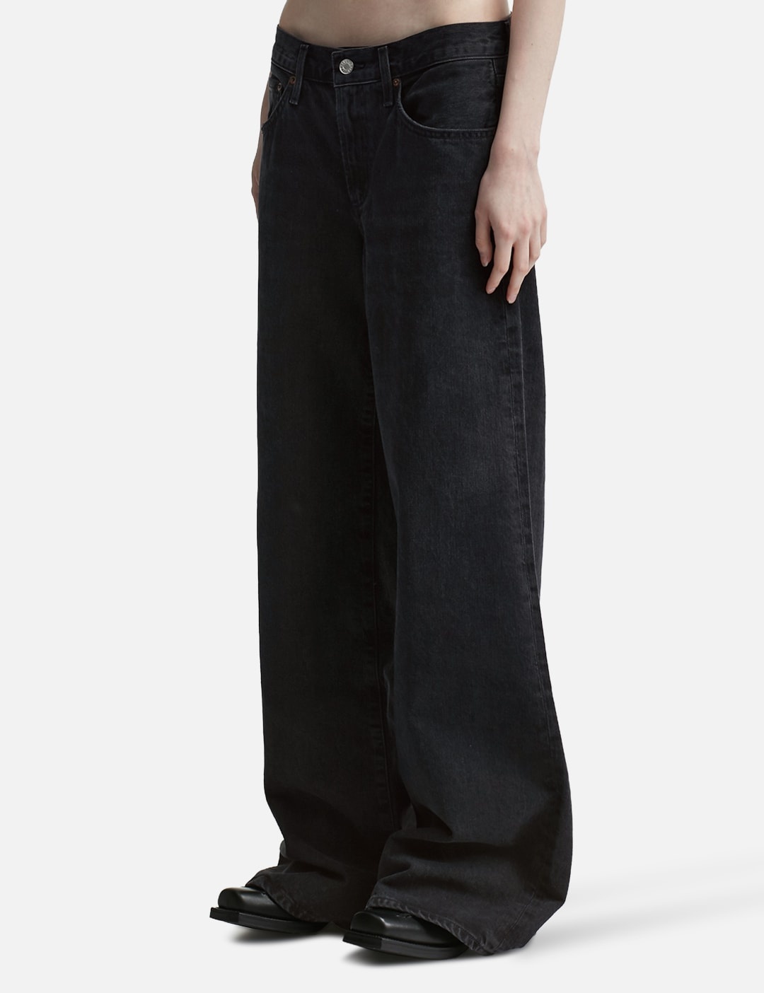 CLARA LOW RISE BAGGY FLARE JEANS - 2
