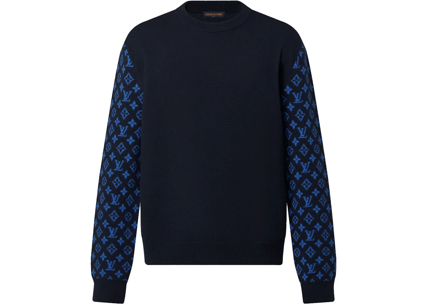 Louis Vuitton Monogram Mix Cashmere Crewneck Total Eclipse - 1