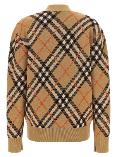 Burberry Check Sweater, Cardigans Beige outlook