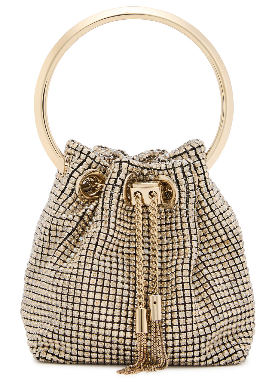 Jimmy Choo Bon Bon Micro Crystal-embellished Bucket bag - 1