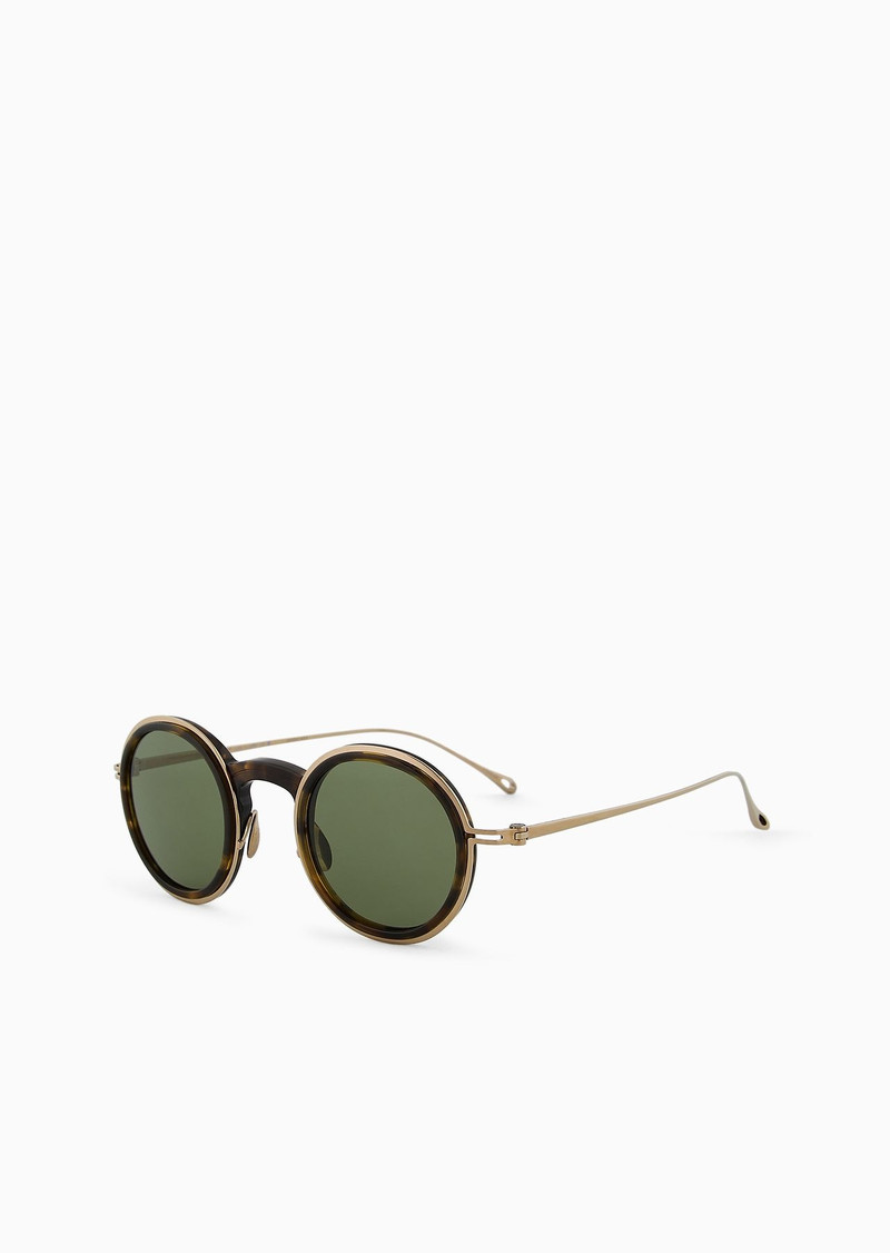 GIORGIO ARMANI Men’s round sunglasses outlook