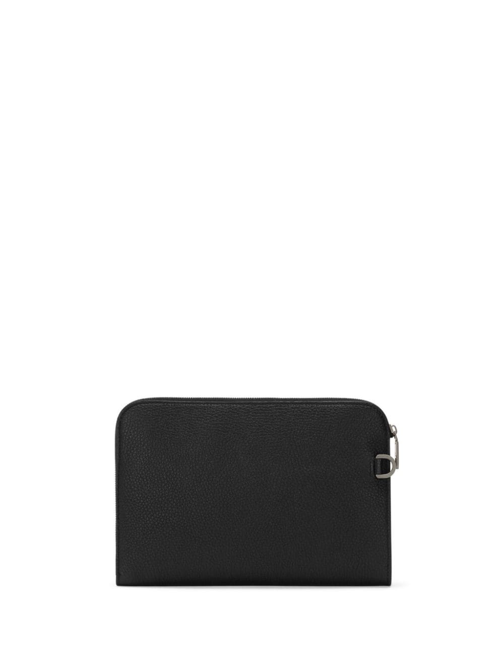 DG-embossed leather clutch bag - 2
