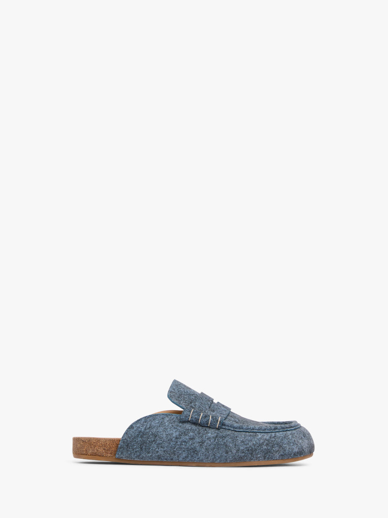 STITCH LOAFER - DENIM MULES - 1