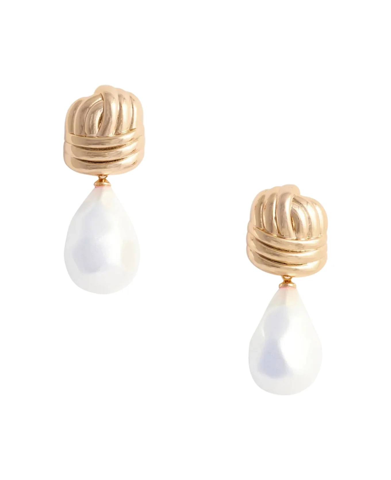 Knot Pearl Earrings - 1