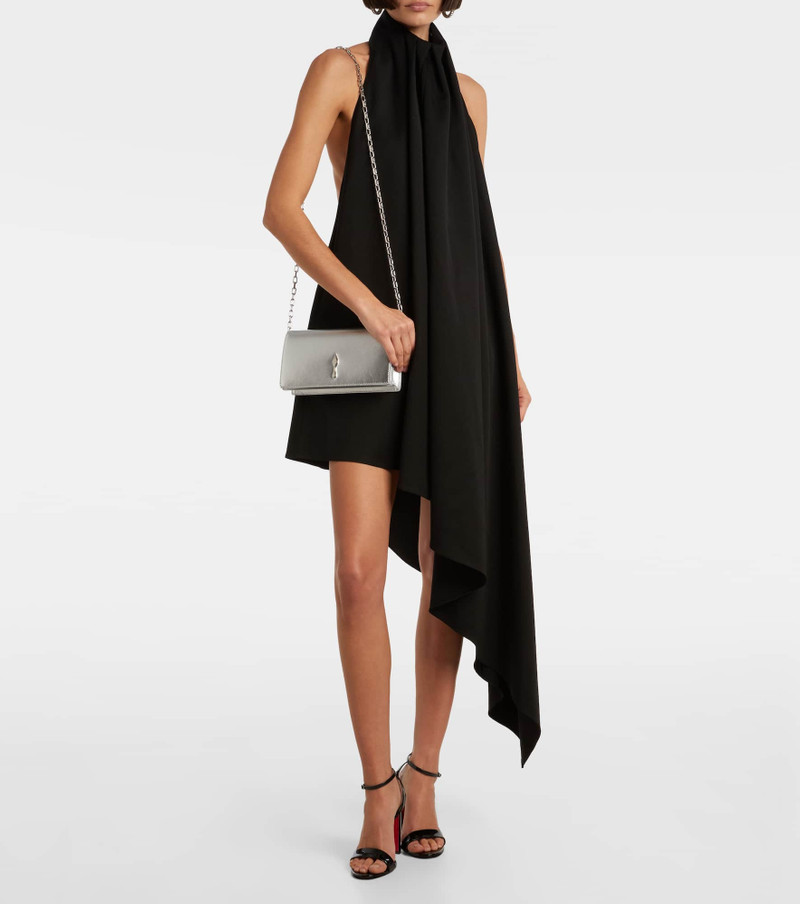 Christian Louboutin Bettina metallic leather clutch outlook