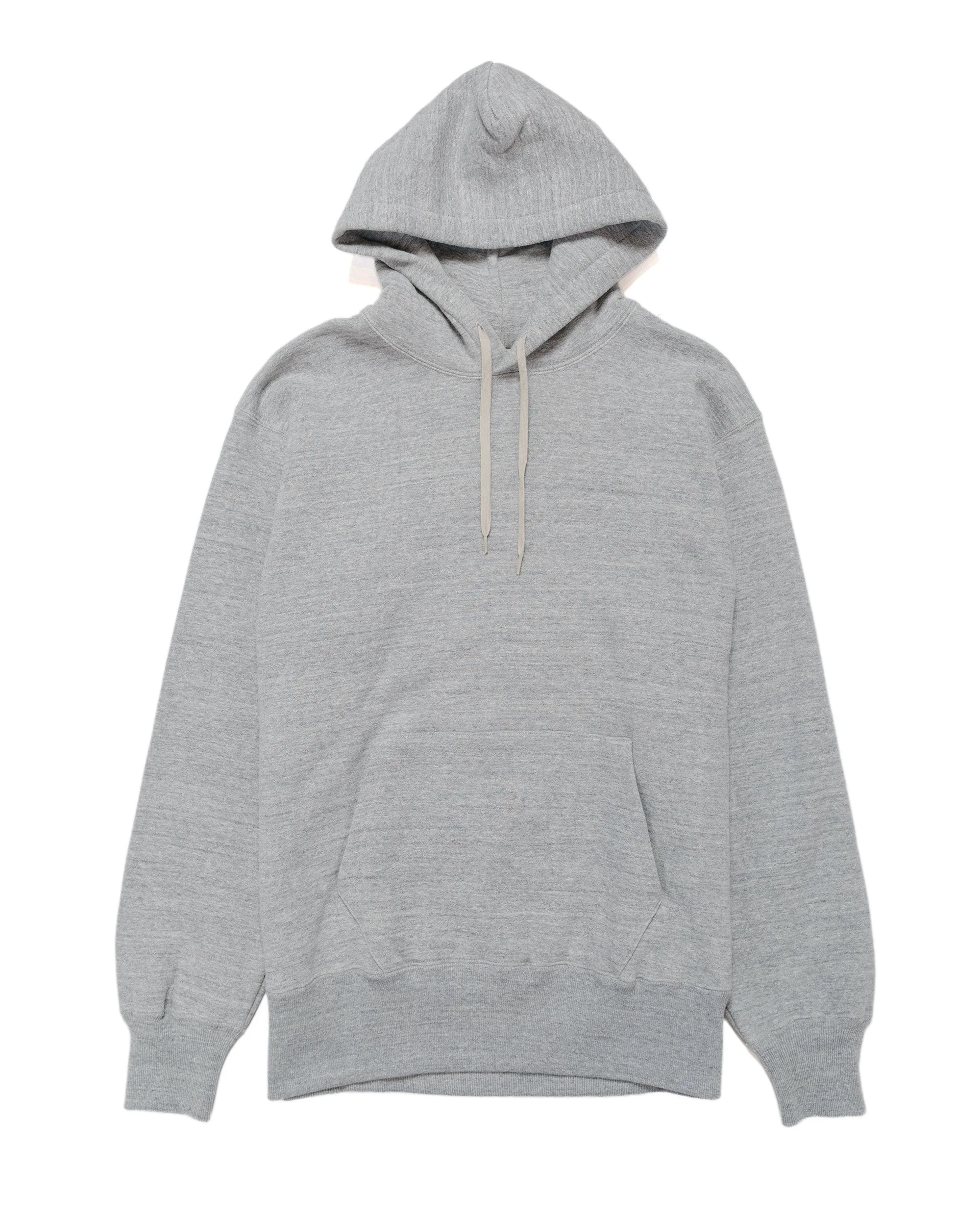The Real McCoy’s MC24114 10 Oz. Loopwheel Hooded Sweatshirt Gray - 1