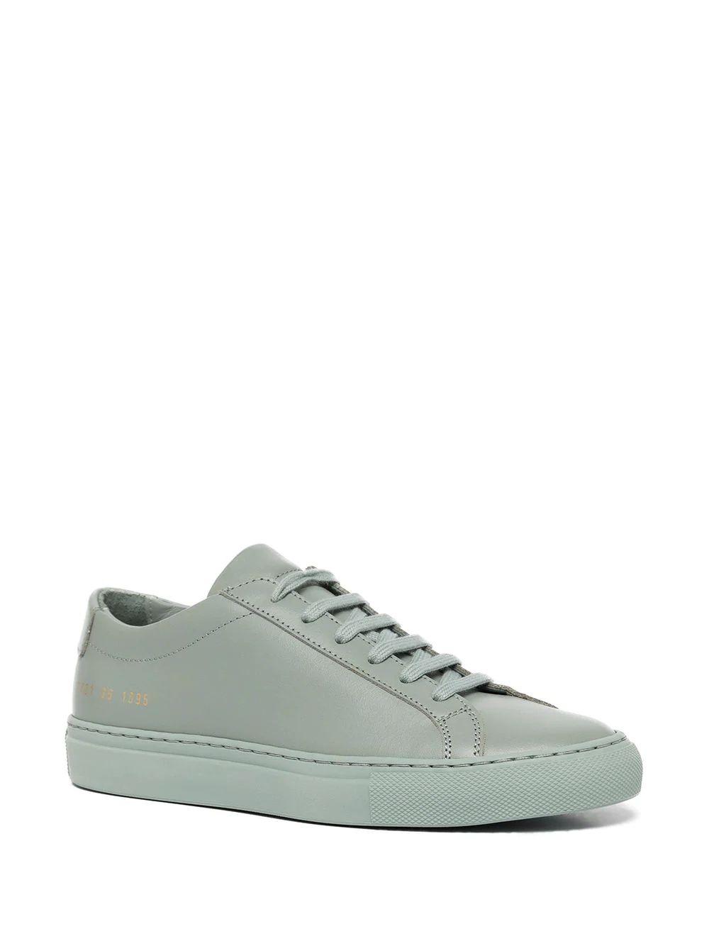 low-top leather sneakers - 2