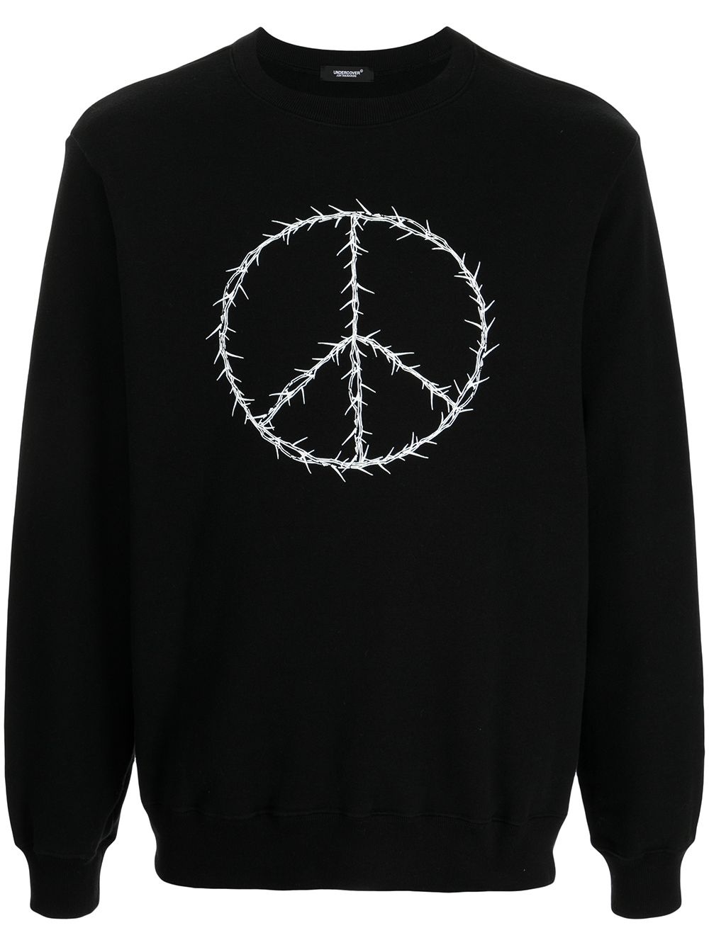 Peace symbol-print sweatshirt - 1