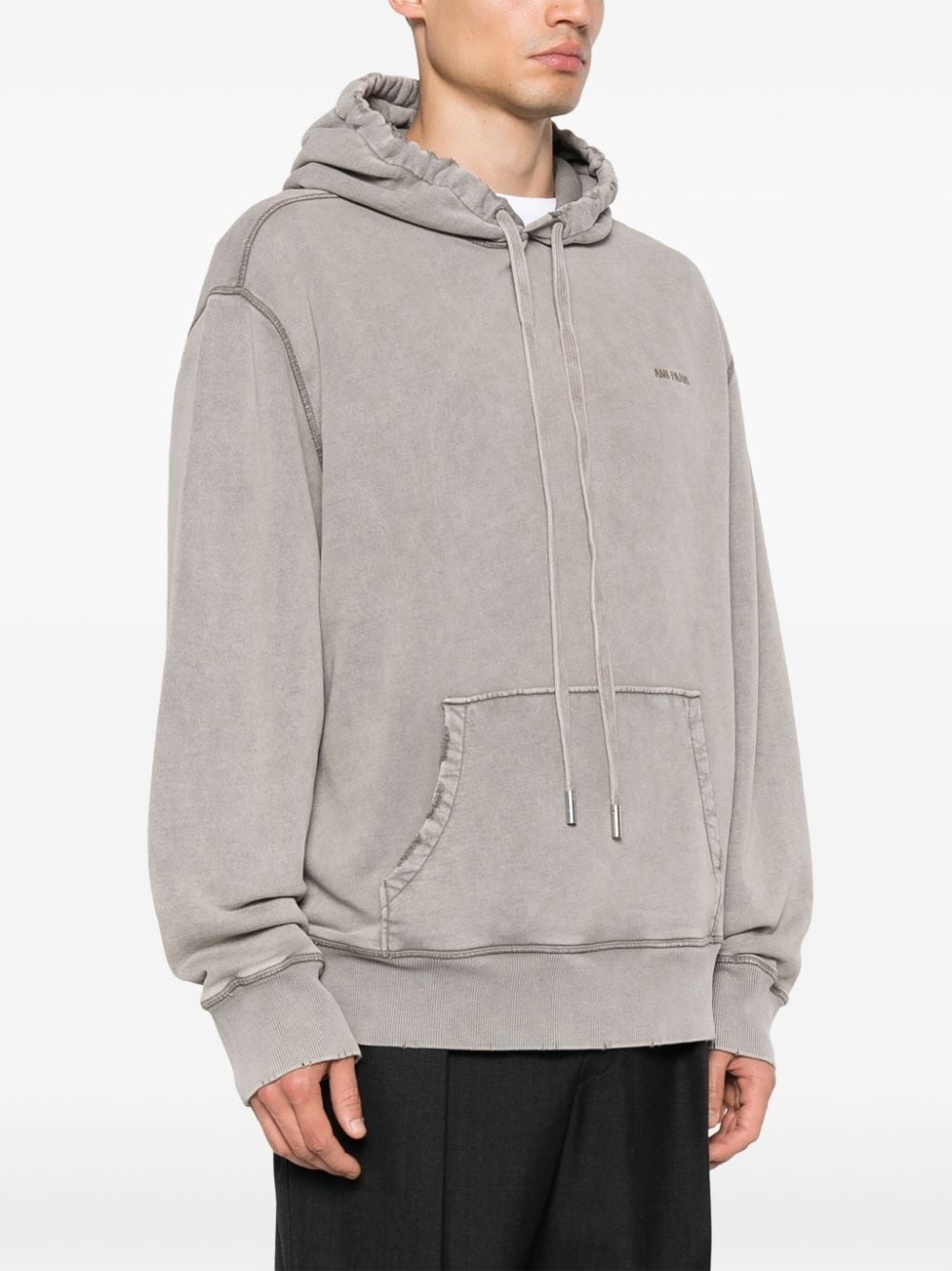 fade out cotton hoodie - 3