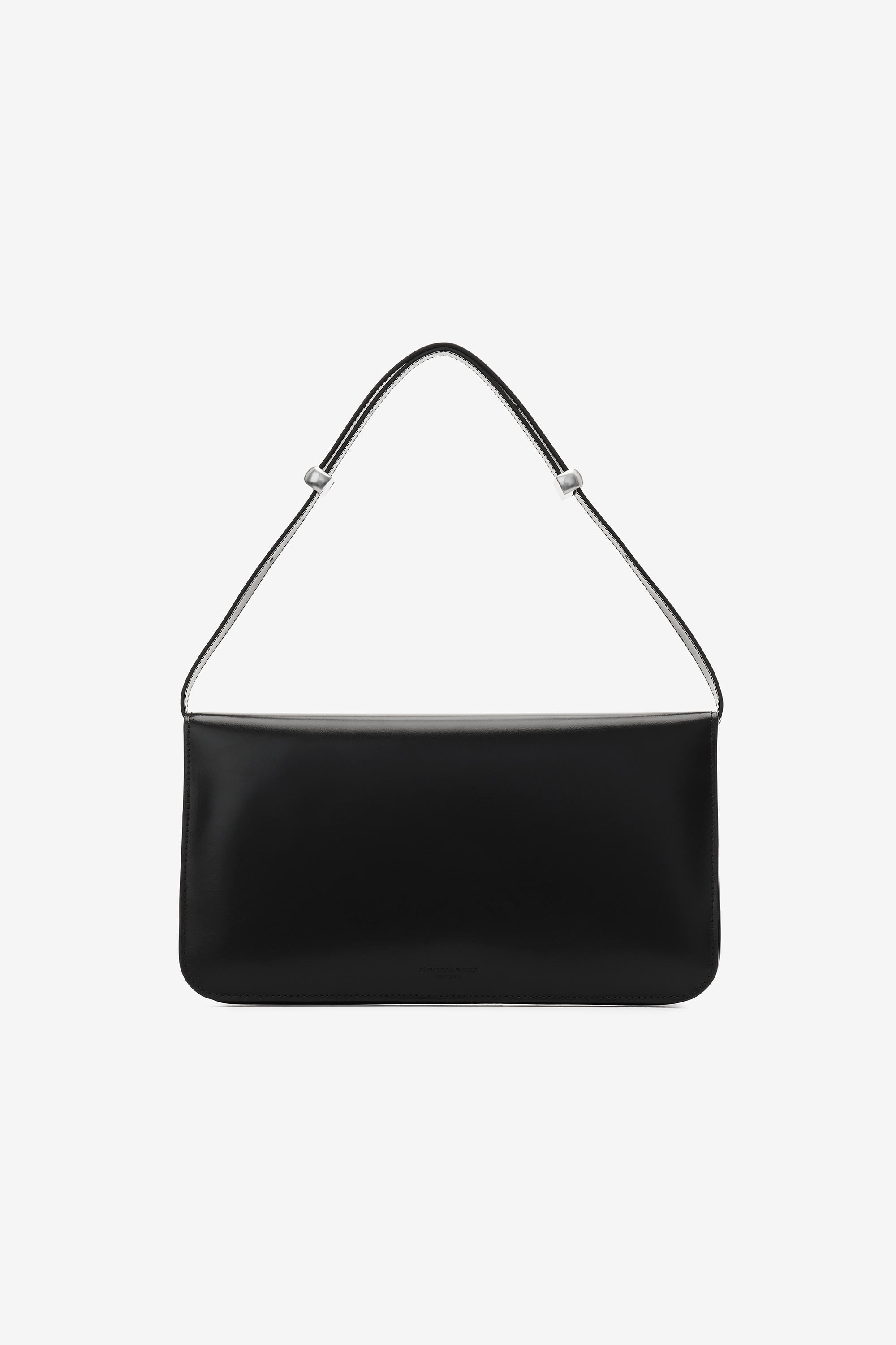 dome structured flap bag in leather - 6