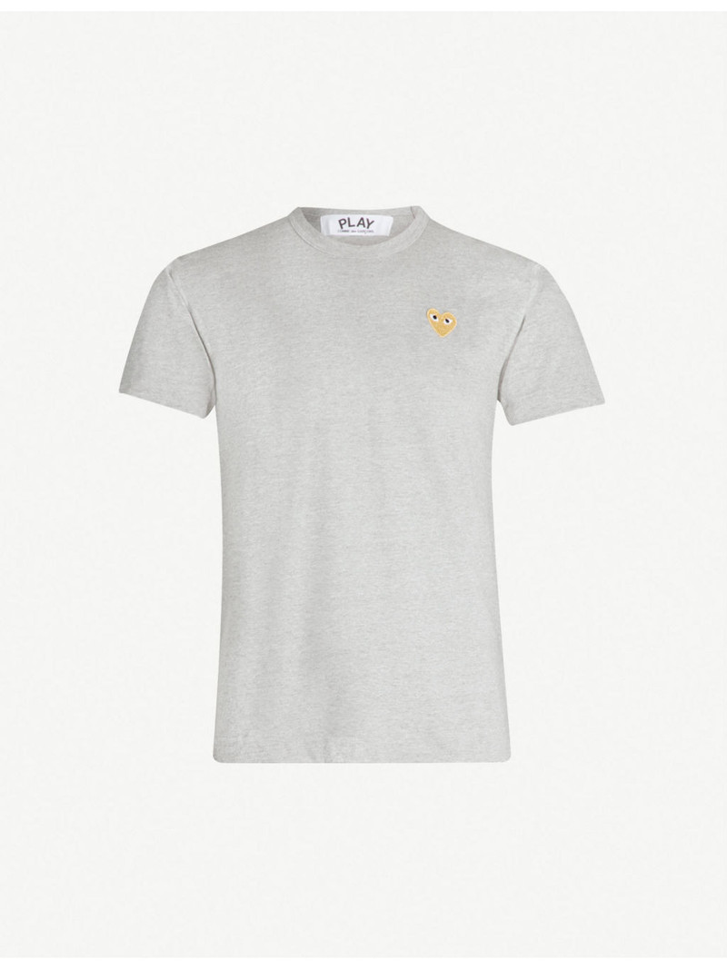 Logo-embroidery cotton-jersey t-shirt 1