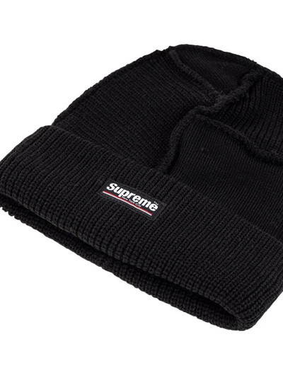 Supreme knitted logo-patch beanie hat outlook