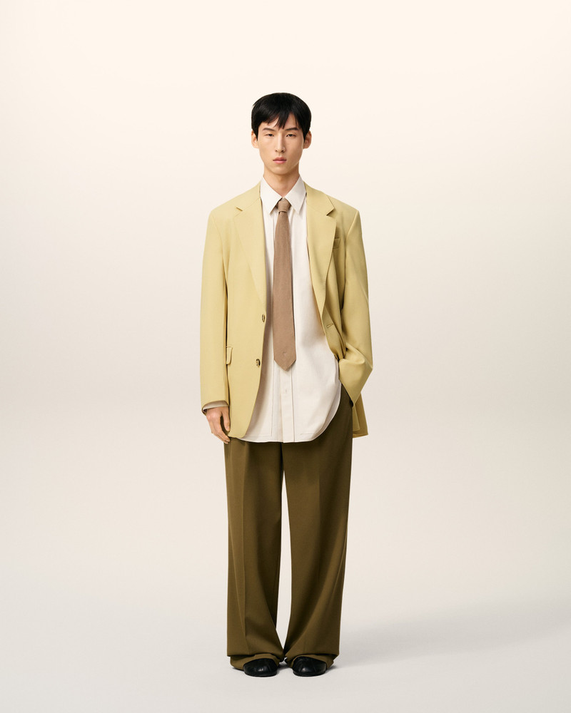 AMI Paris GREEN WOOL LOOSE DOUBLE BREASTED JACKET outlook