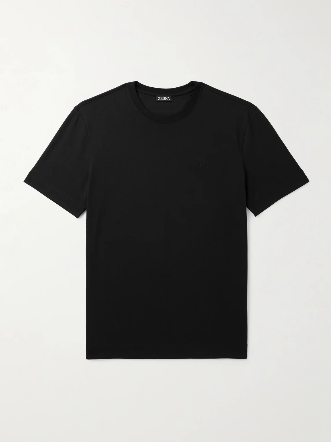 Slim-Fit Logo-Embroidered Cotton-Jersey T-Shirt - 1