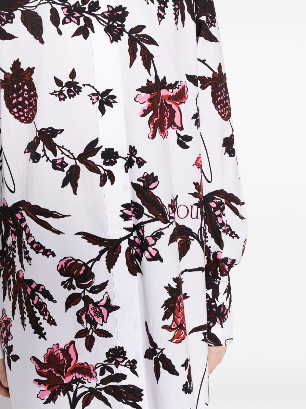 floral mini shirtdress - 5
