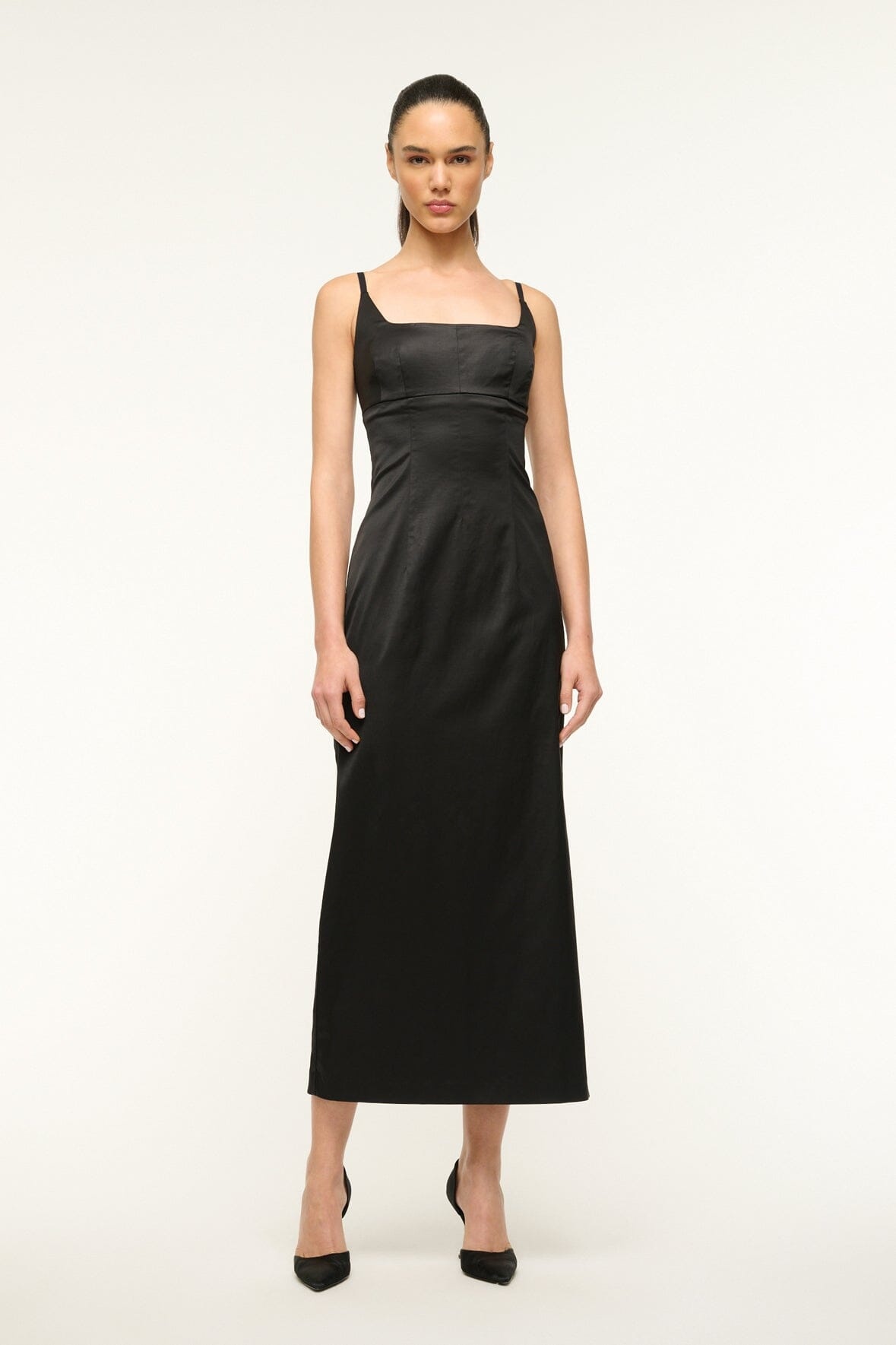 STAUD CAROL DRESS BLACK - 2