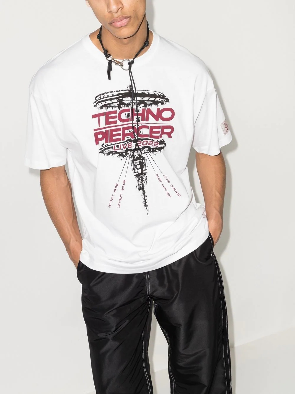 Techno Piercer-print T-shirt - 2