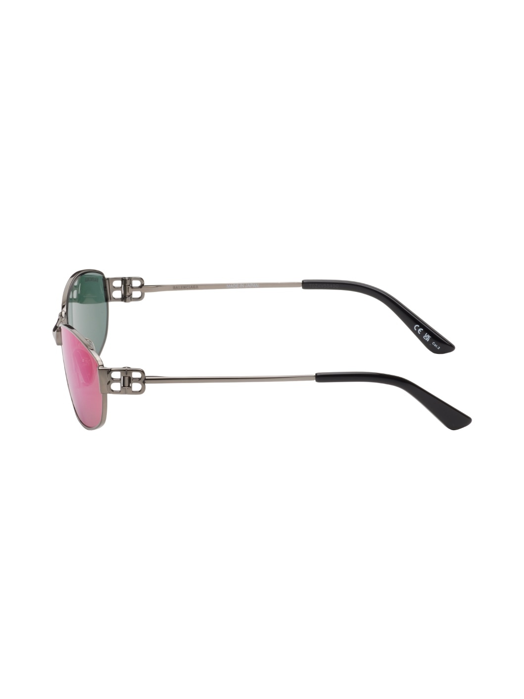 Gunmetal Rectangular Sunglasses - 3