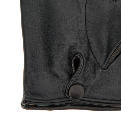 HOGAN Touch Gloves in Leather Black outlook