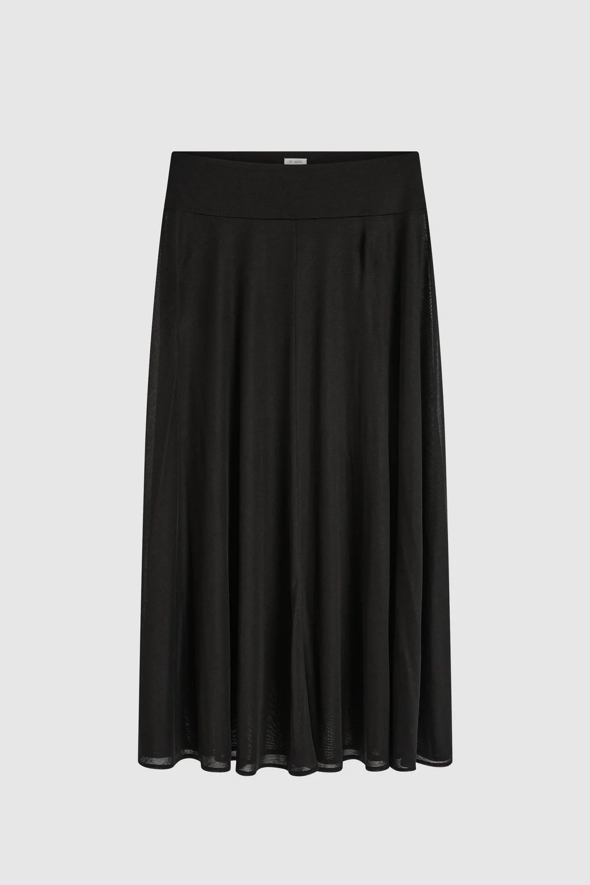Fluid Jersey Skirt - Black - 1