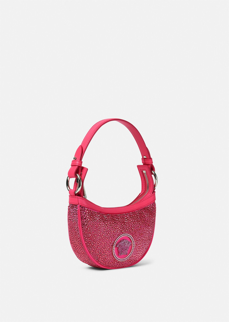 VERSACE Crystal Repeat Mini Hobo Bag outlook