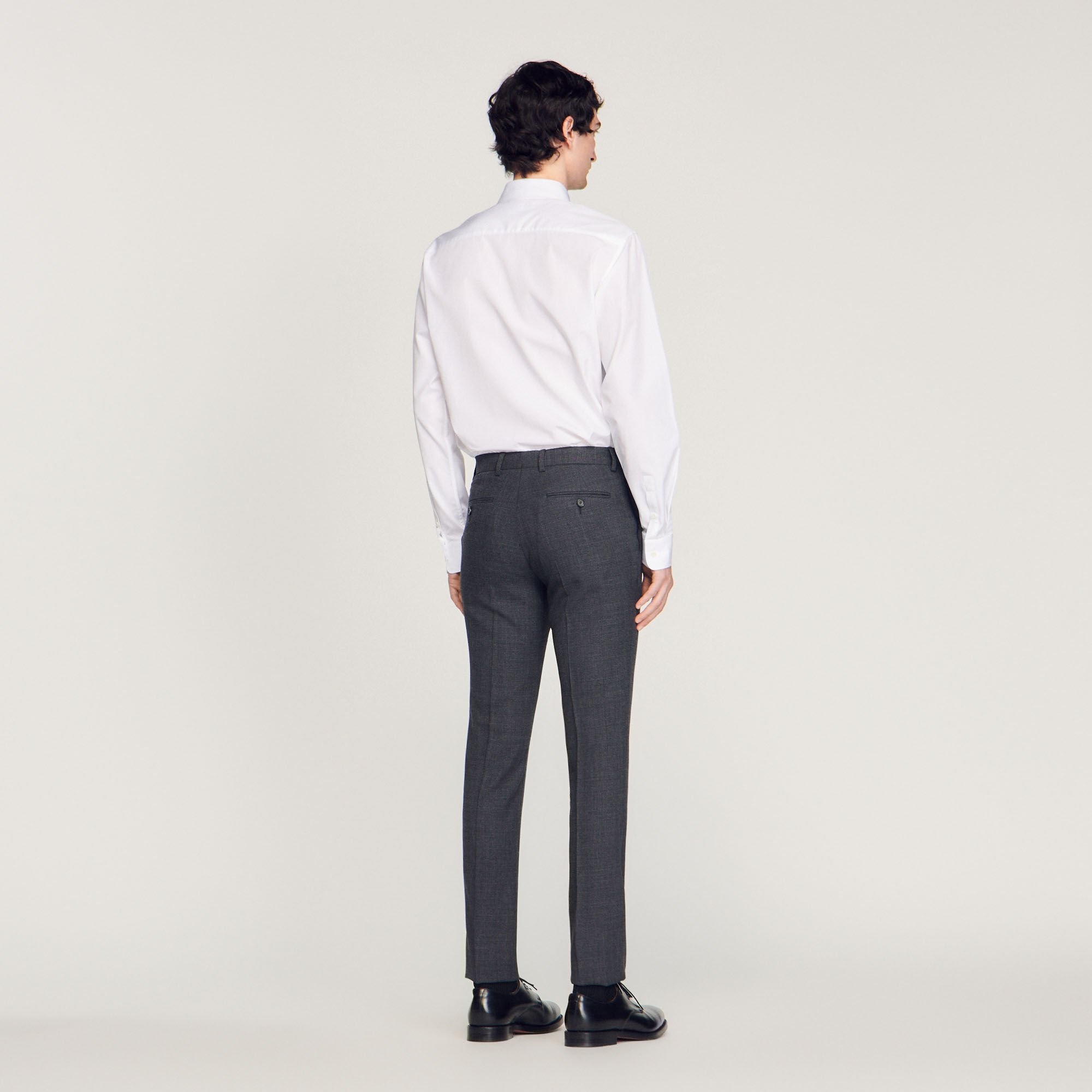 WOOL SUIT PANTS - 6