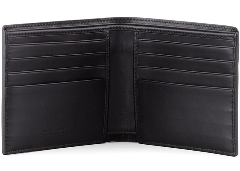 Bottega Veneta Bottega Veneta Basic Bifold Wallet Woven Navy outlook