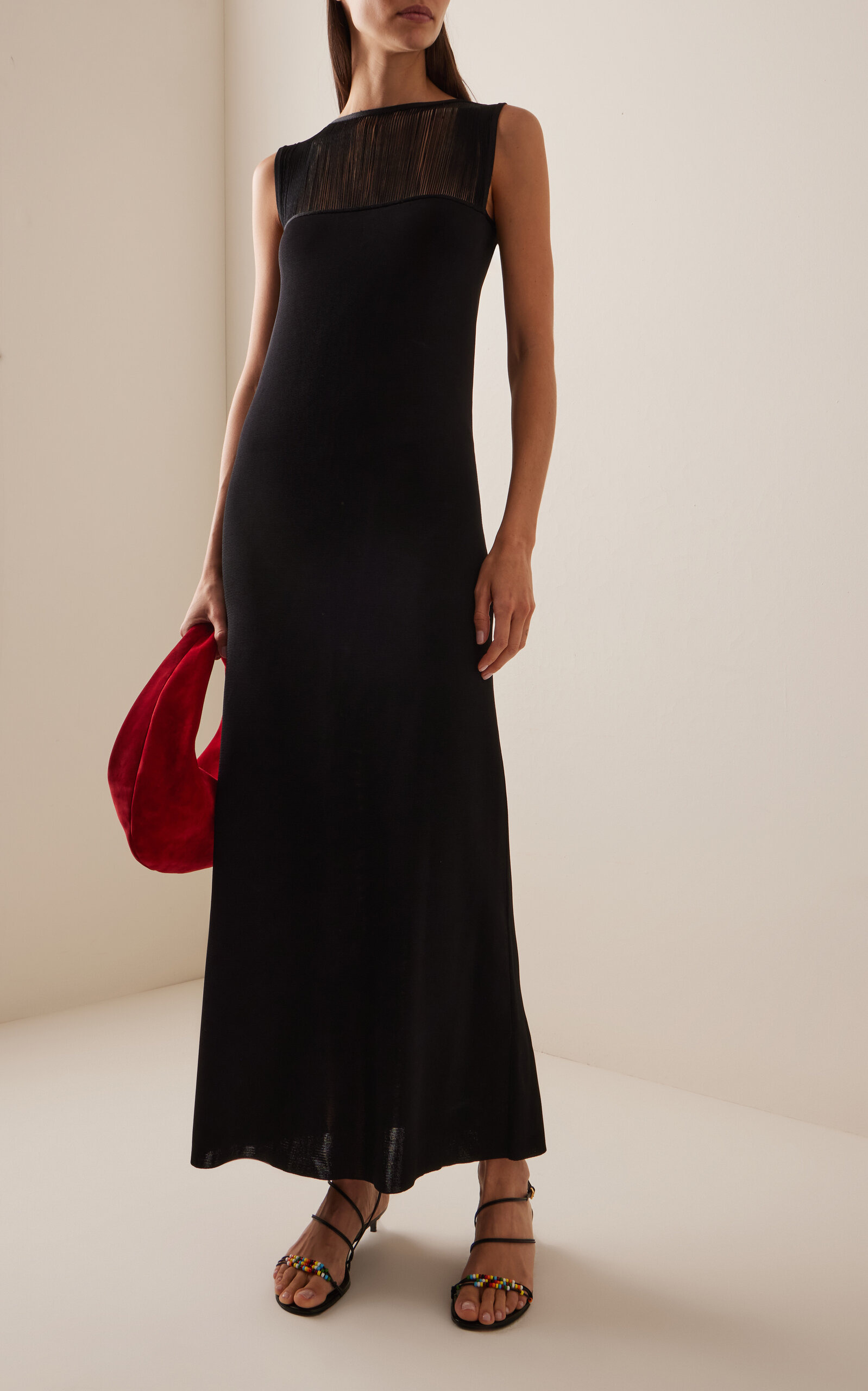 Ruslan Merino Wool Maxi Dress black - 2