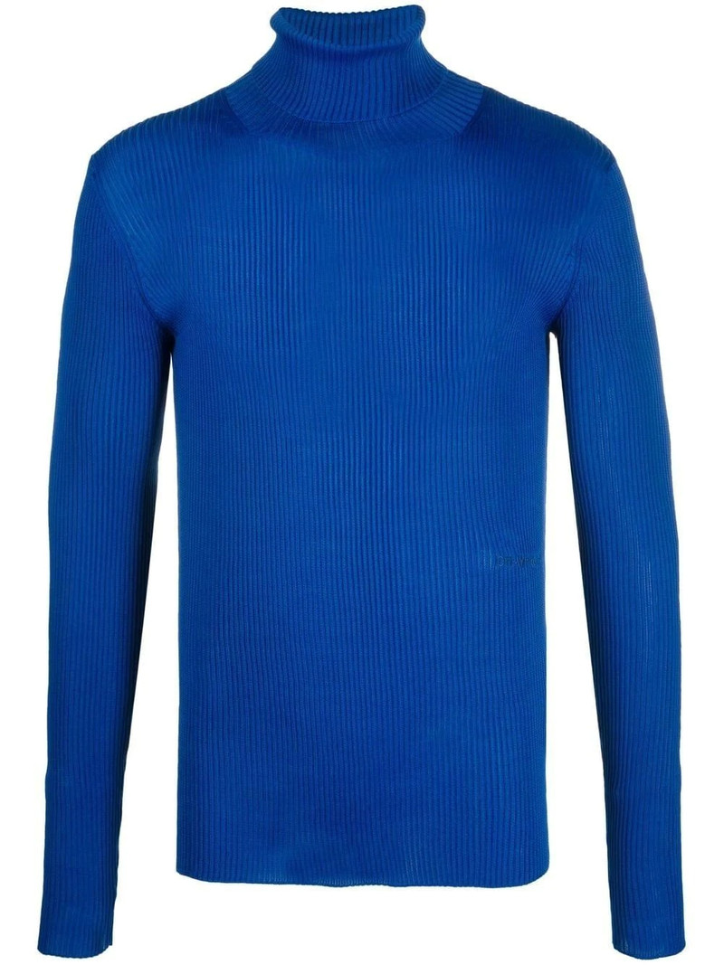 funnel-neck long-sleeve top 1