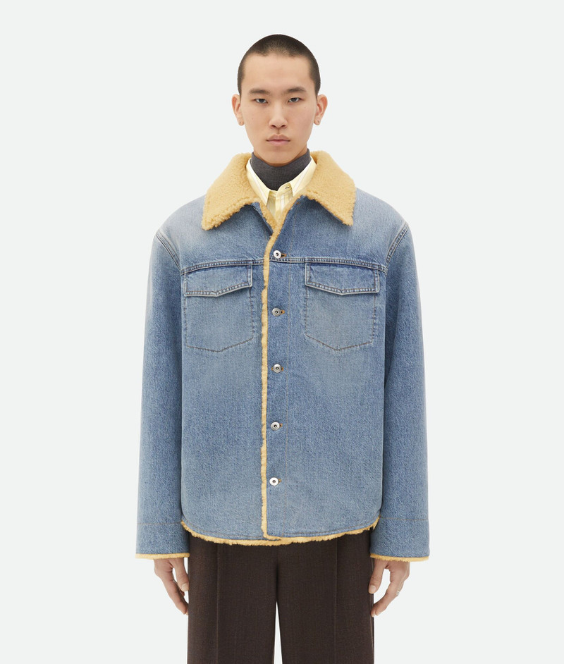 Shearling And Denim Jacket 1