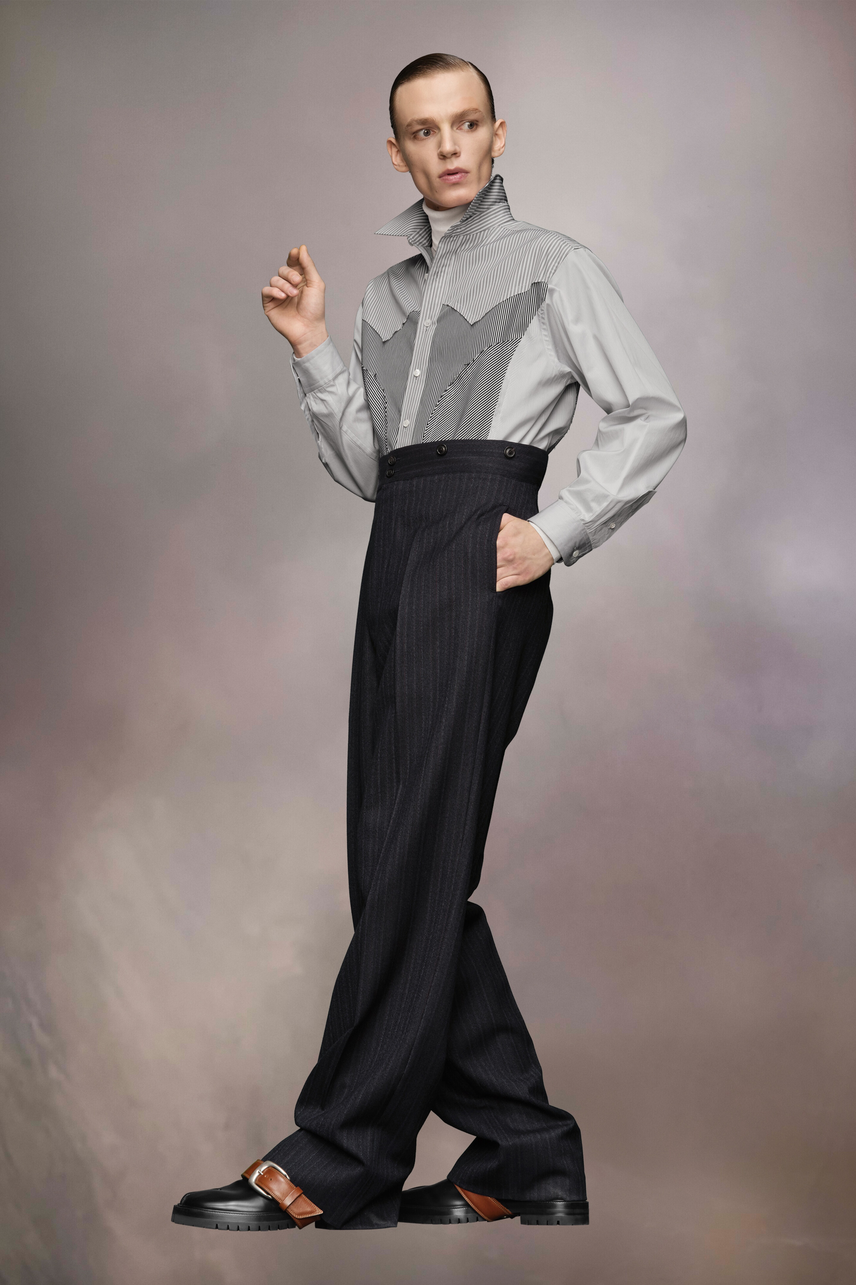 Barathea Wool Trousers - 4