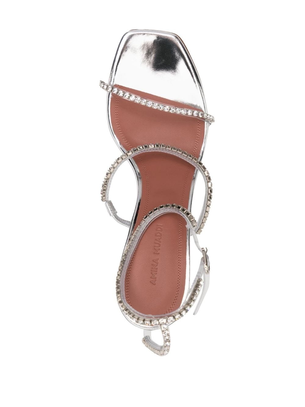 Gilda Glass crystal-embellished 110mm sandals - 4