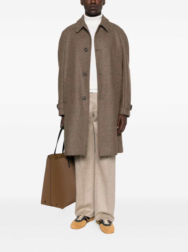 Herno houndstooth button coat outlook