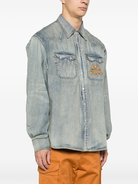 Denim shirt with embroidery - 3