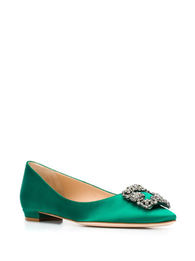 Manolo Blahnik Hangisi pointed toe outlook