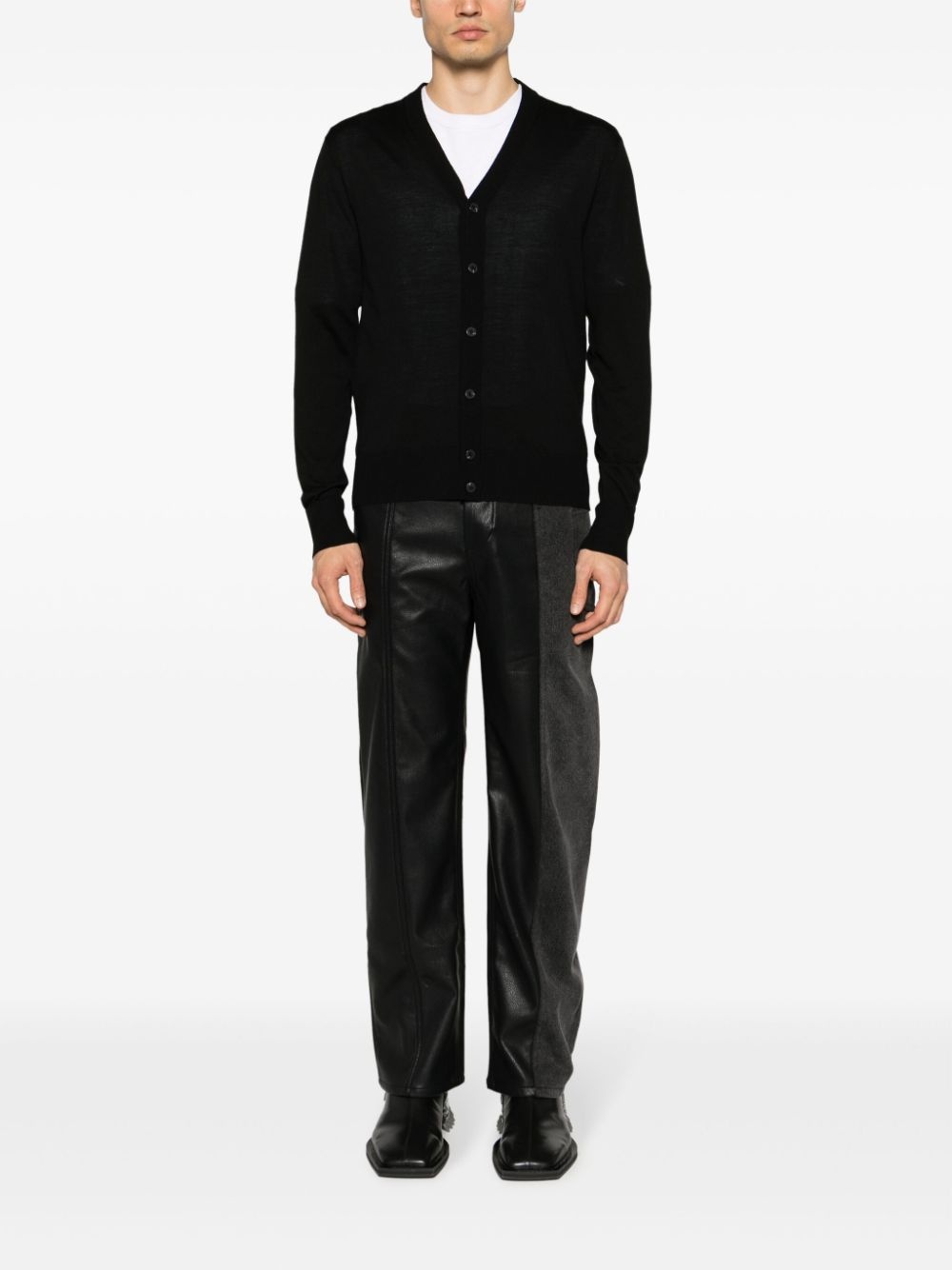 fine-knit wool cardigan - 2