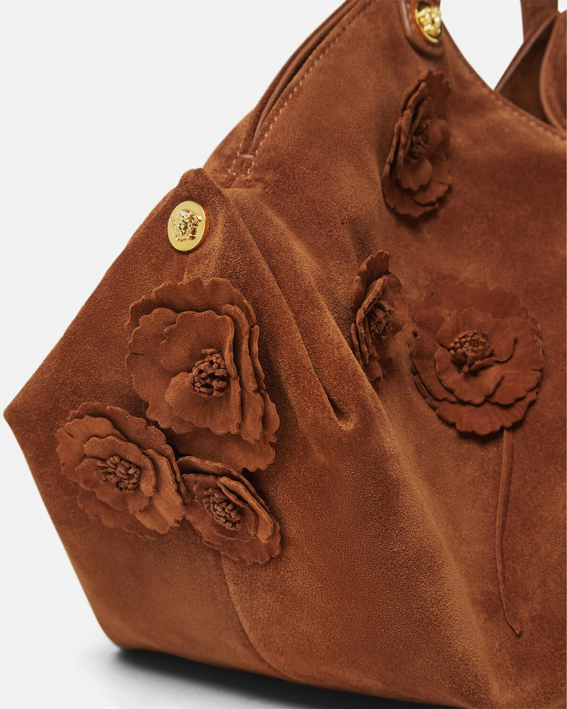 Floral Protea Suede Shoulder Bag 6
