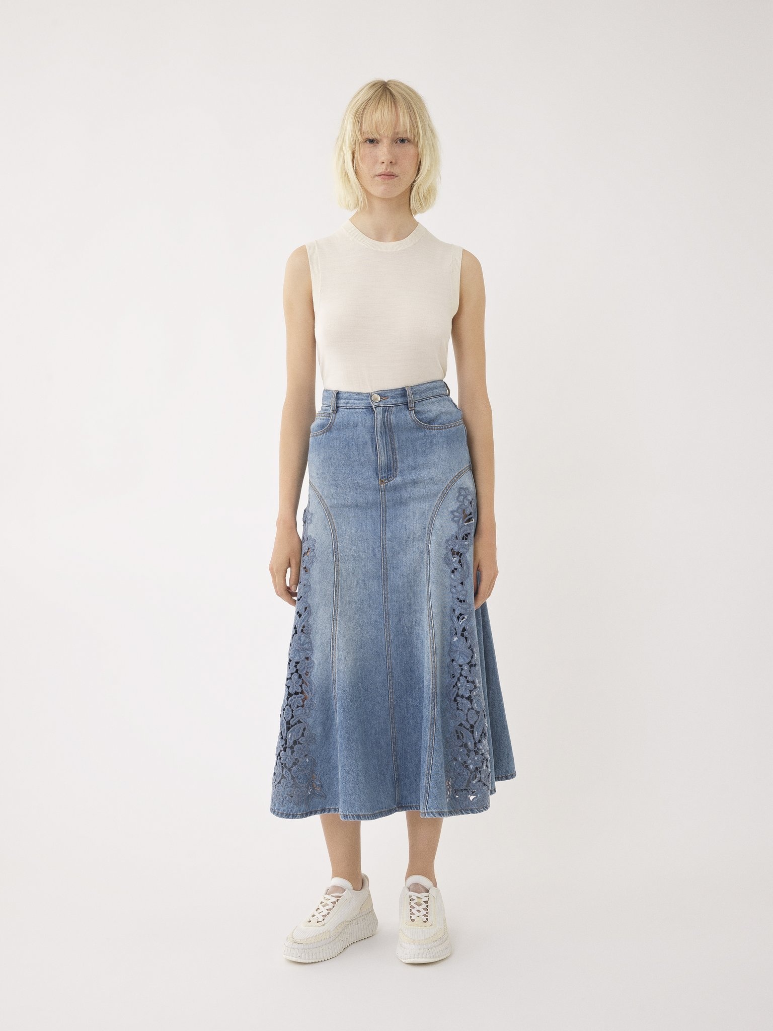 FLARE MIDI SKIRT - 3